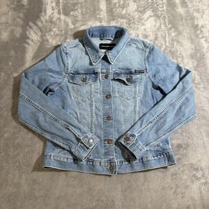 Calvin Klein Jean Denim Trucker Jacket Medium Light Blue Wash
